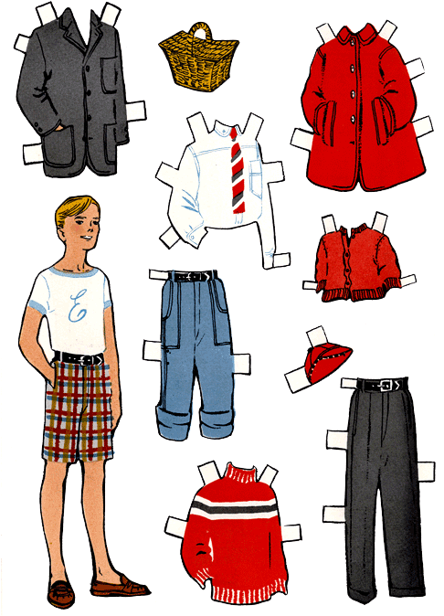 Reluctant Cousins Diane, Pam, And "e" Paper Dolls Clipart (492x720), Png Download
