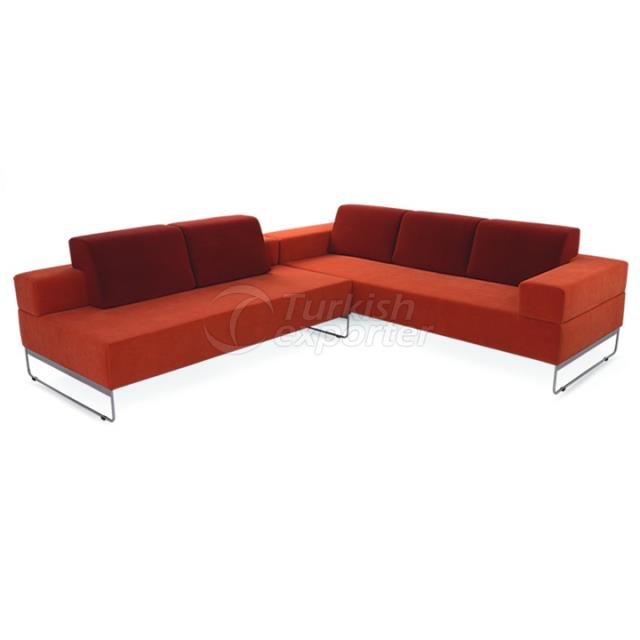 L Type Office Couch Clipart (640x640), Png Download