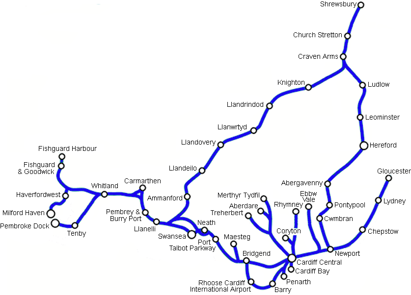 Explore South Wales Pass Route Map Clipart (844x602), Png Download