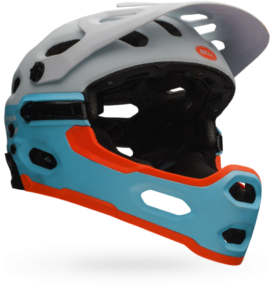Bell Super 2r Mips Full Face Mtb Womens Helmet White/glacier Clipart (600x600), Png Download