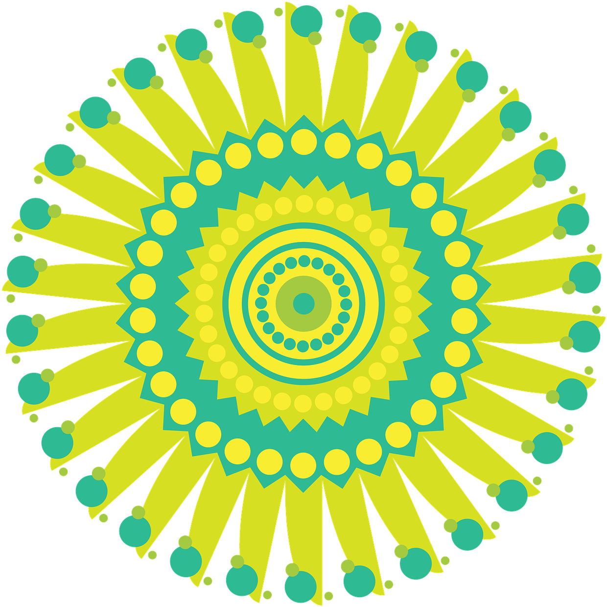 Mandala Pattern Circle Geometric Png Image Clipart (1280x1280), Png Download