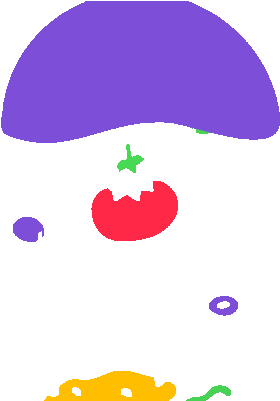 Bacon Tomato Sticker By Folkz Pizzas & Saladas Clipart (480x400), Png Download