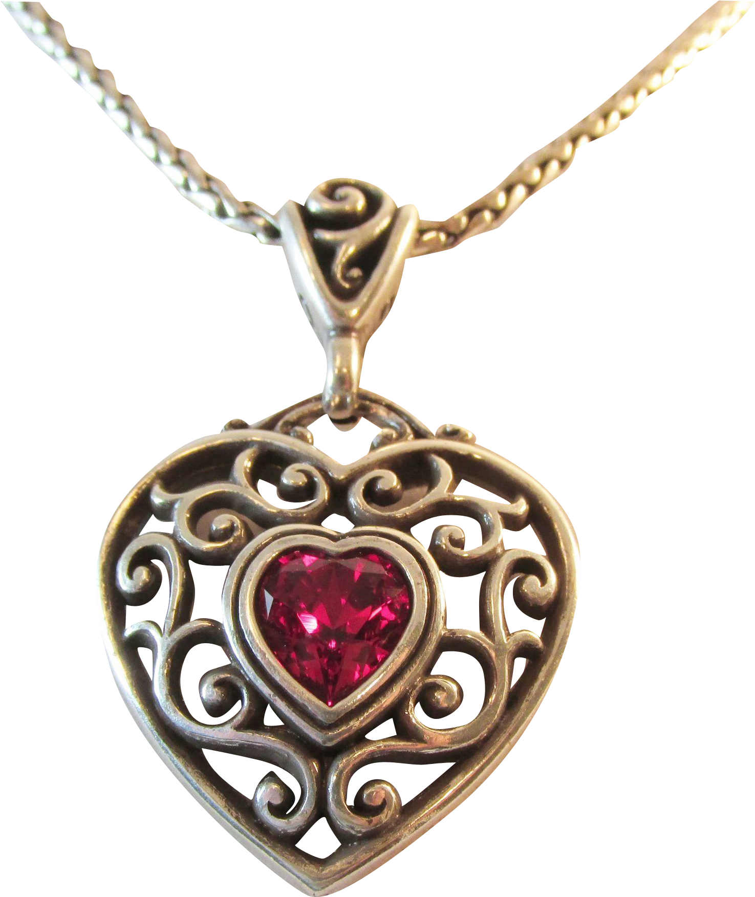 Ruby Heart Necklace Clipart - Png Download (1752x1752), Png Download