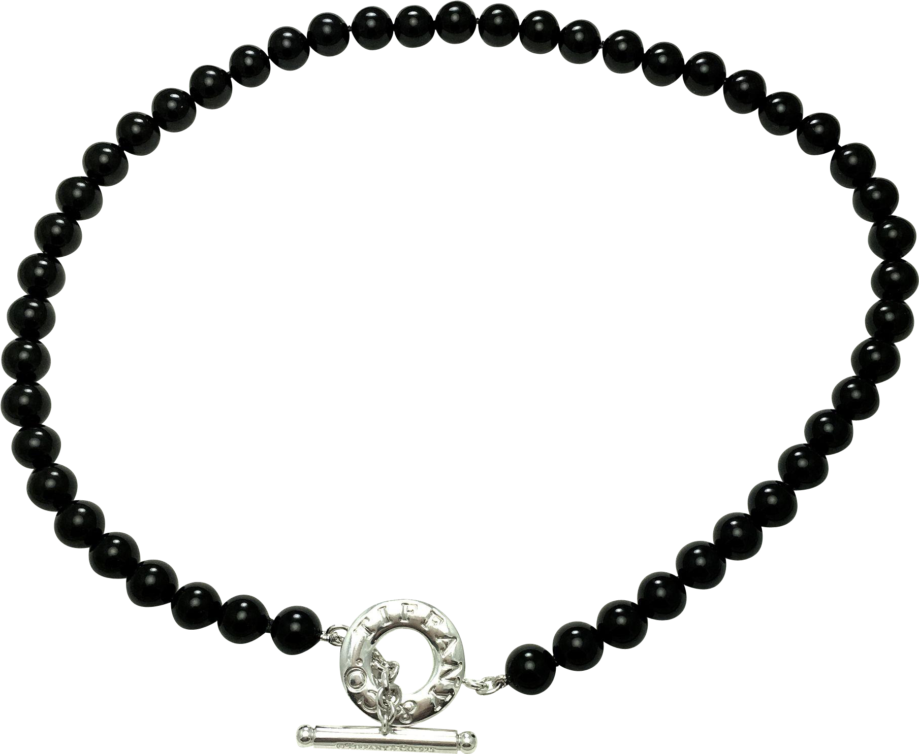 Tiffany Onyx Toggle Necklace Wallpaper Gallerychitrak Clipart (1808x1808), Png Download