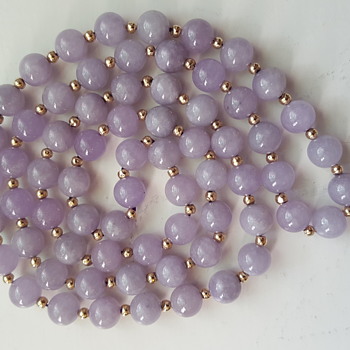 Lavender Jade Necklace Clipart (350x350), Png Download