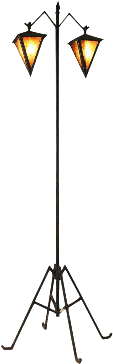 Iron Floor Lamp Fashioned After Albert Chase Mcarthur's Clipart (1276x1276), Png Download