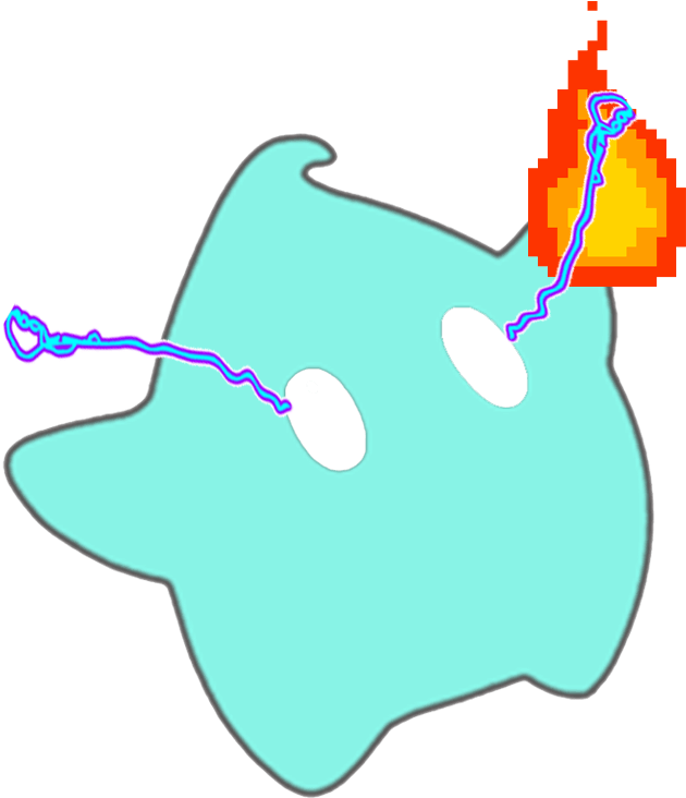 Sticker Other Luma Sorcier Mage Noir Eclair Yeux Blancs Clipart (1024x768), Png Download