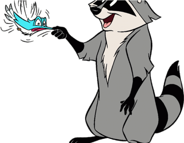 Drawn Raccoon Clipart (640x480), Png Download