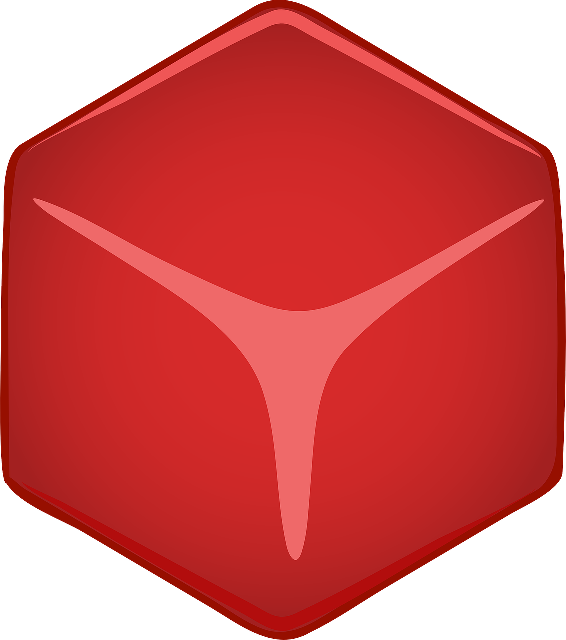 Cube Button Red Computer Sign Png Image Clipart (1131x1280), Png Download