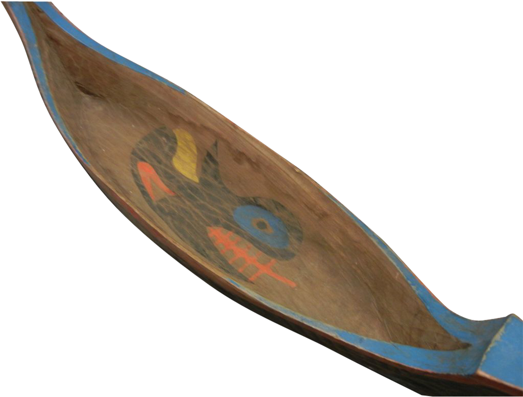 Vintage Hand Carved Painted Natural Wood Native American Clipart (1023x1023), Png Download