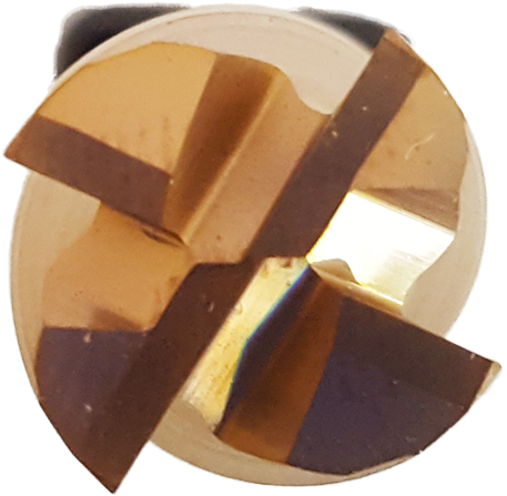 Fresa Metal Duro 4 Cortes Recubrimiento Ach 45-65 Hrc Clipart (1000x1000), Png Download