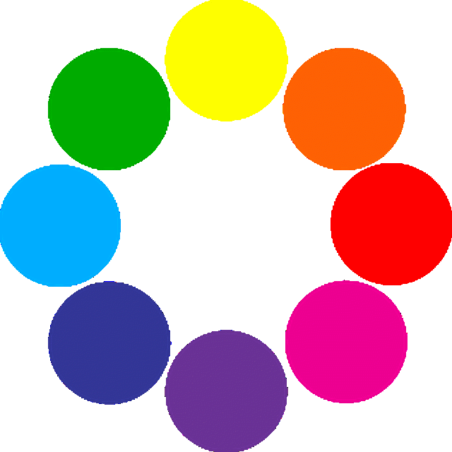 Colores En Inglés Todos Los Colores En Inglés Para Clipart (640x640), Png Download