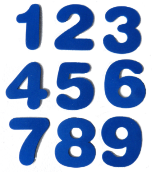 En 3 Colores ) · Goma E.v.a. Letras Y Numeros Autoadhesivos Clipart (600x600), Png Download