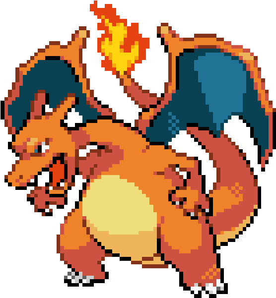 Charizard With Charmeleon Pokemon Evolution Clipart (600x600), Png Download