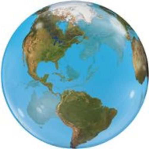 Bubble Planet Earth Clipart (1000x1000), Png Download