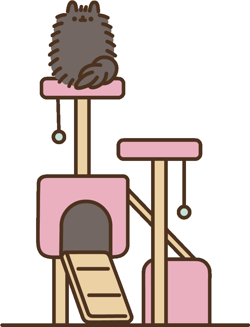 Black Cat Sticker By Pusheen Clipart (1080x1080), Png Download