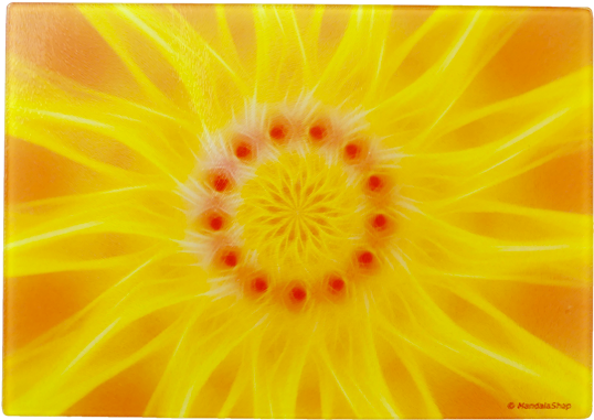 Planche À Découper Mandala De L'optimisme Clipart (600x600), Png Download