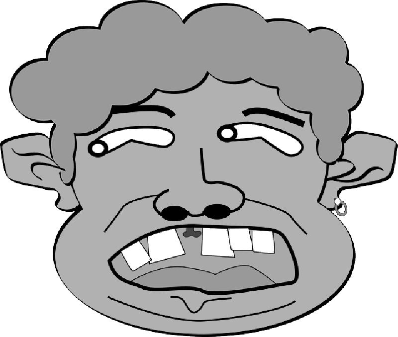 Man, Old, Space Width, Tooth Spaces, Gap Clipart (800x678), Png Download