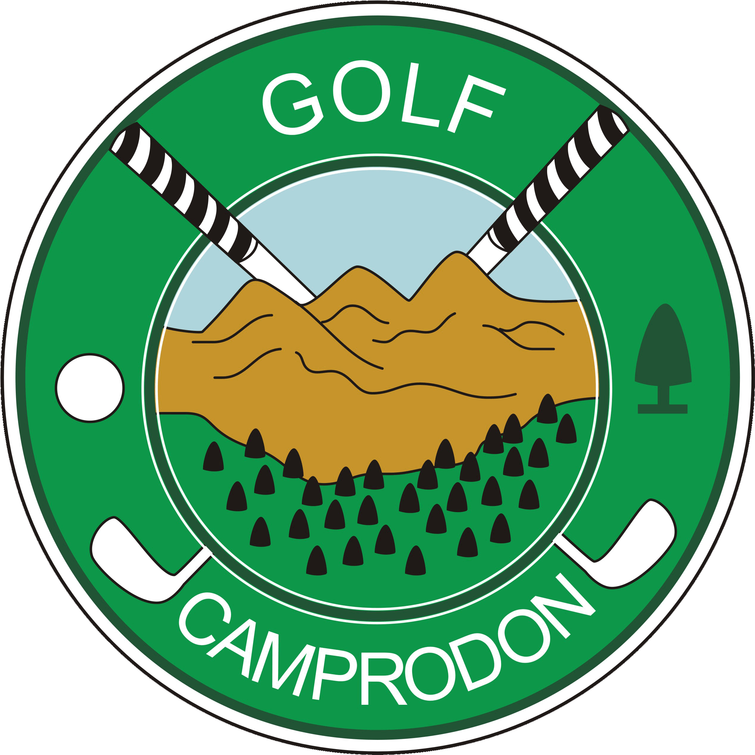 Golf Camprodon Clipart (2722x2733), Png Download