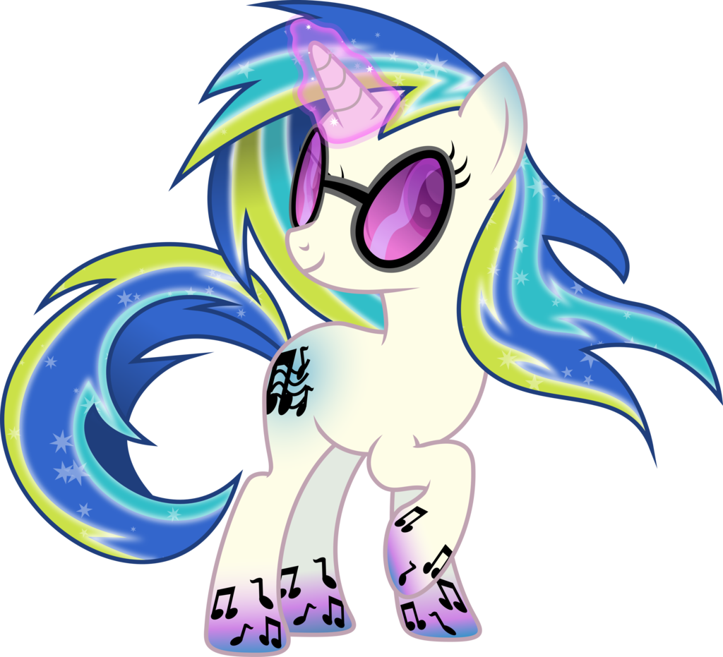 Rainbow Power Dj-pon3 By Theshadowstone Clipart (1024x931), Png Download