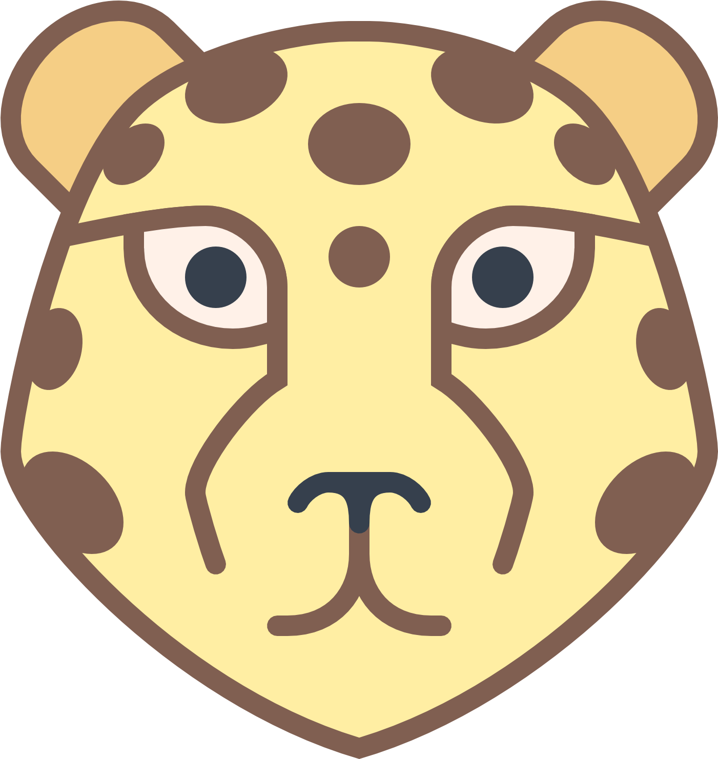Leopard Icons Clipart (1600x1600), Png Download