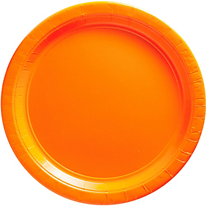 Orange Paper Dinner Plates 20ct Clipart (800x800), Png Download