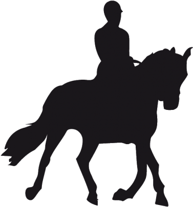 Sticker Cheval Et Cavalier Clipart (600x600), Png Download
