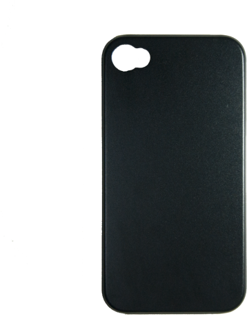 Hull Silicone Gel Iphone 4 And 4 Black Clipart (800x800), Png Download