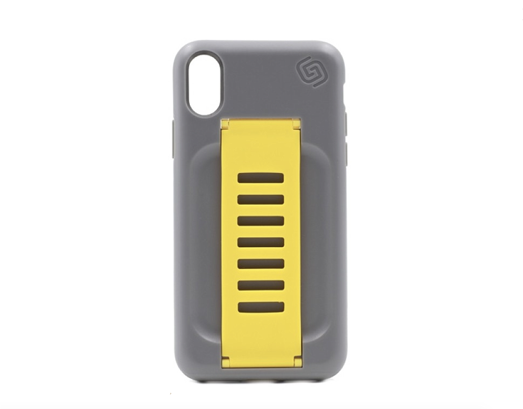 Grip2ÿ Boost Case For Iphone X Graphite/yellow Band Clipart (1024x1024), Png Download