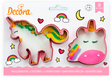 Cookie Cutter Unicorn, 2 Pieces Clipart (800x800), Png Download