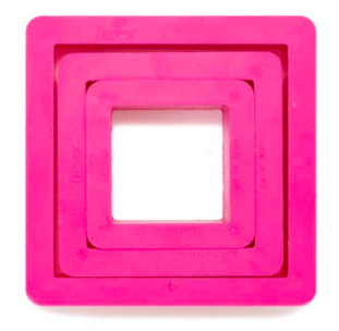 Square Cookie Cutter, 3 Pieces Clipart (800x800), Png Download