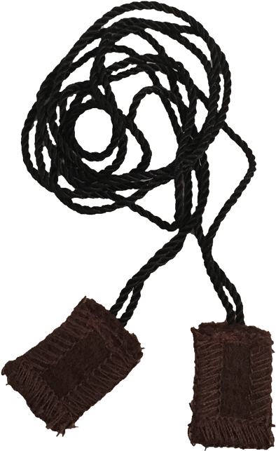 This Tiny Wool Scapular Is Plain Brown Clipart (500x647), Png Download