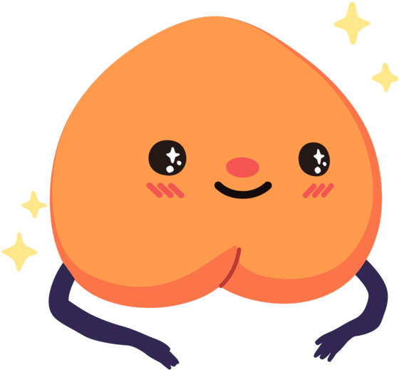 Excited Senpompi Sticker By Yasislas Clipart (618x618), Png Download