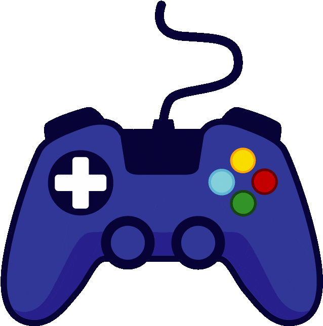 Caff Ef Worker Playing Video Games Video Games Animated Clipart (800x800), Png Download