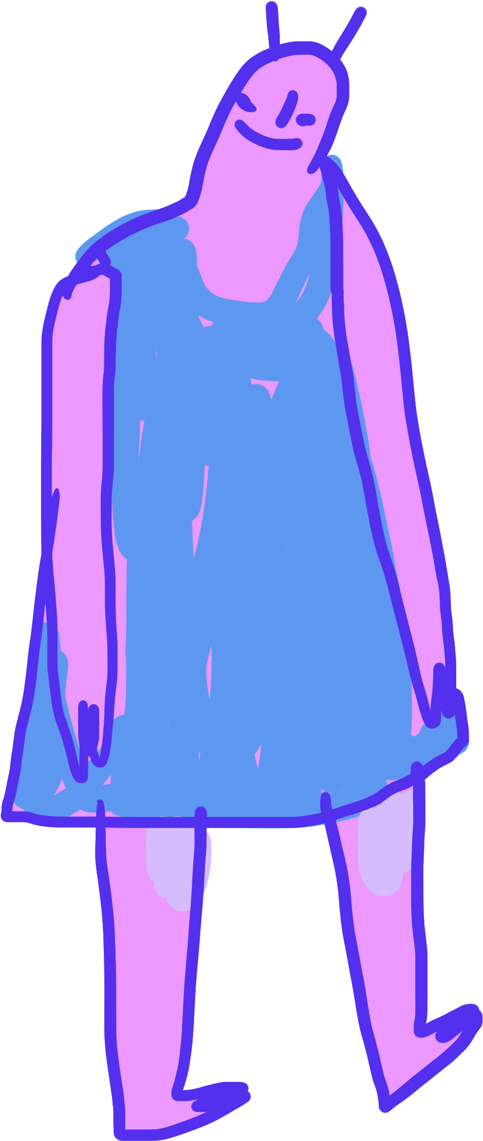 Happy Dance Sticker By Sophie Clipart (1541x2458), Png Download