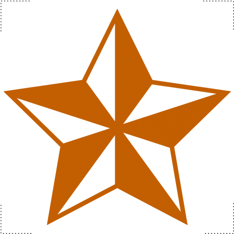 Pegatina De Vinilo Estrella De Puntas Con Relieve Jpg Clipart (800x800), Png Download