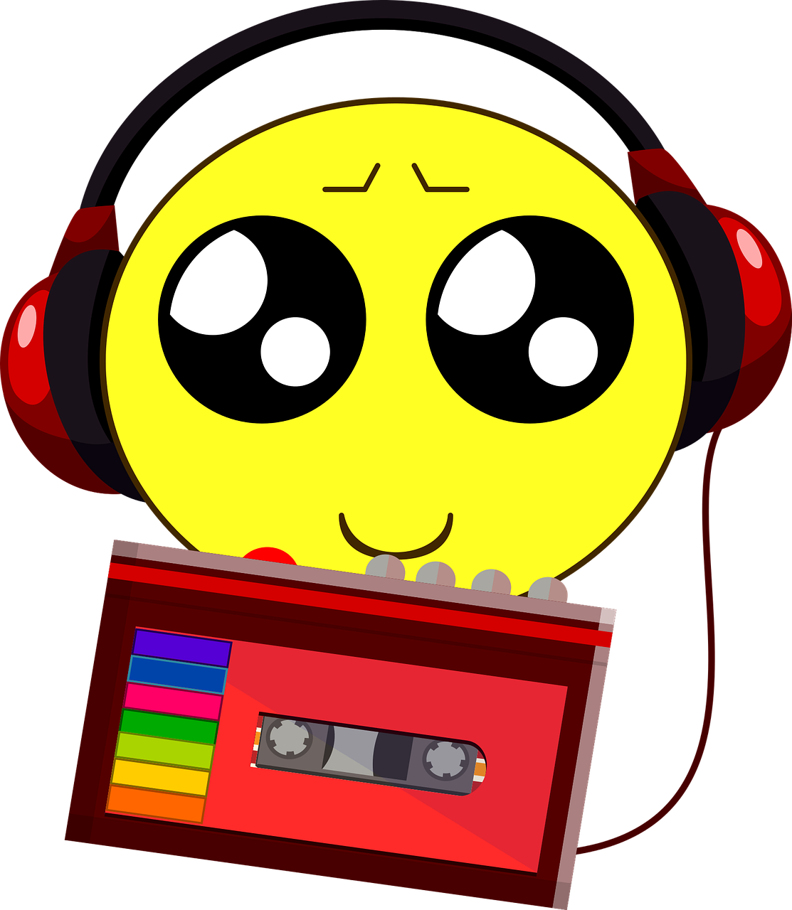 Music Cassette Listen To Music Png Image Clipart (1113x1280), Png Download