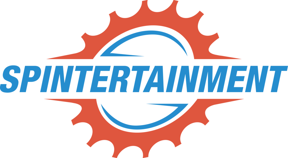 Spintertainment Mountain Biking Indoor Cycling Spin Clipart (1000x551), Png Download