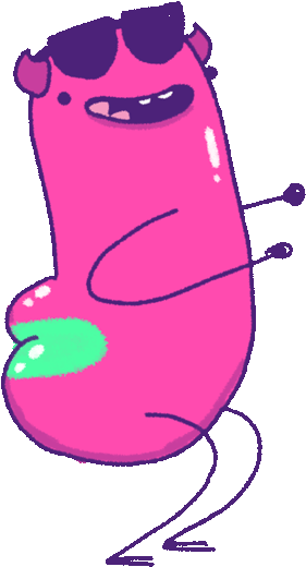 Stinky Inner Demons Sticker By Lisa Vertudaches Clipart (618x618), Png Download