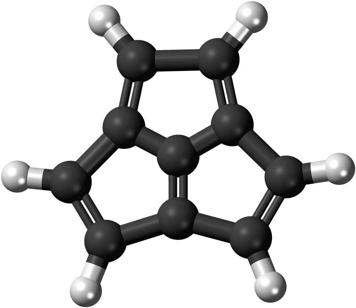 Acepentalene Hydrocarbon Molecule Png Image Clipart (1280x1121), Png Download