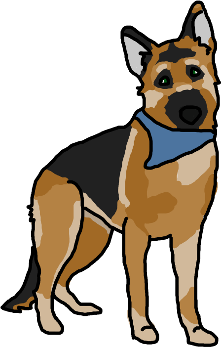 German Shepherd Clipart (740x740), Png Download