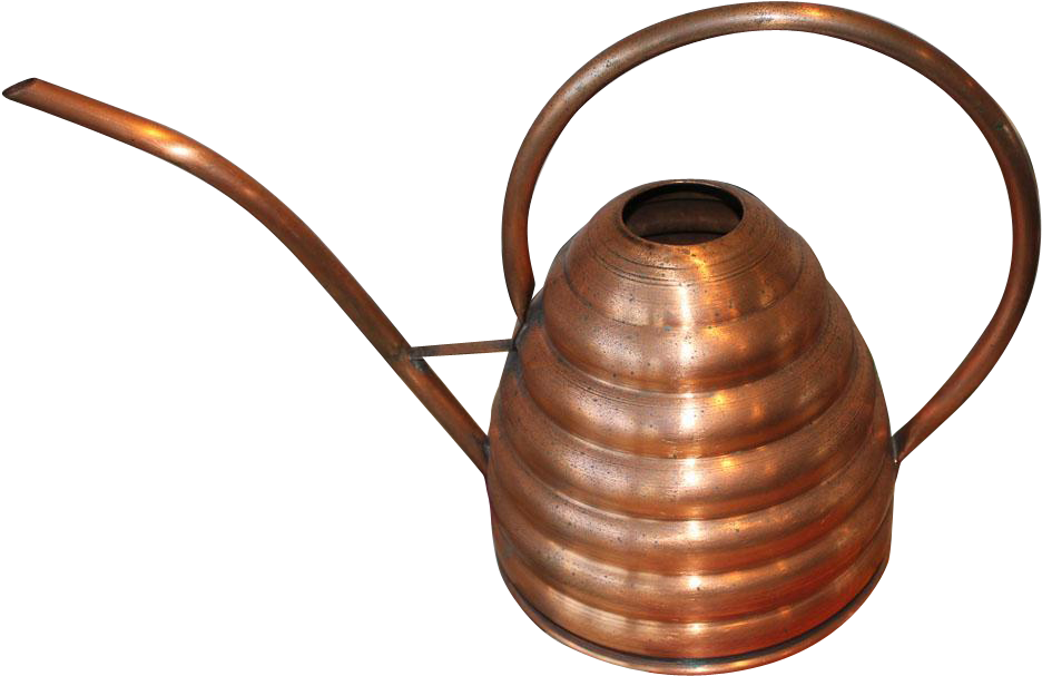 Spectacular Beehive Copper Watering Can Marked Jatex Clipart (935x935), Png Download