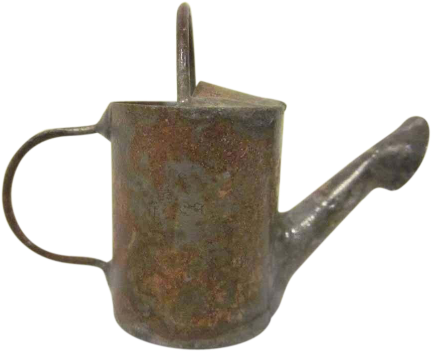 Vintage 1" Tin Home Made Watering Can Dollhouse Accessory Clipart (856x856), Png Download
