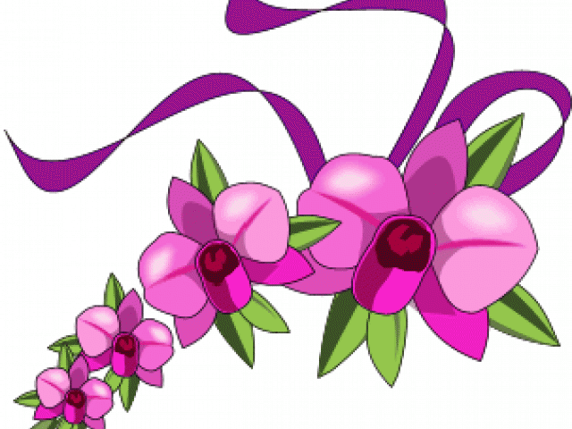Orchid Clipart Vintage - Png Download (640x480), Png Download