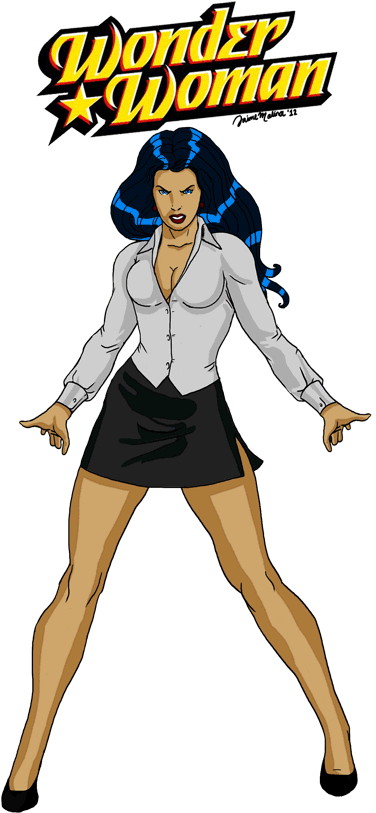 Wonder Woman Jam By *jaimemolina On Deviantart Donna Clipart (400x846), Png Download