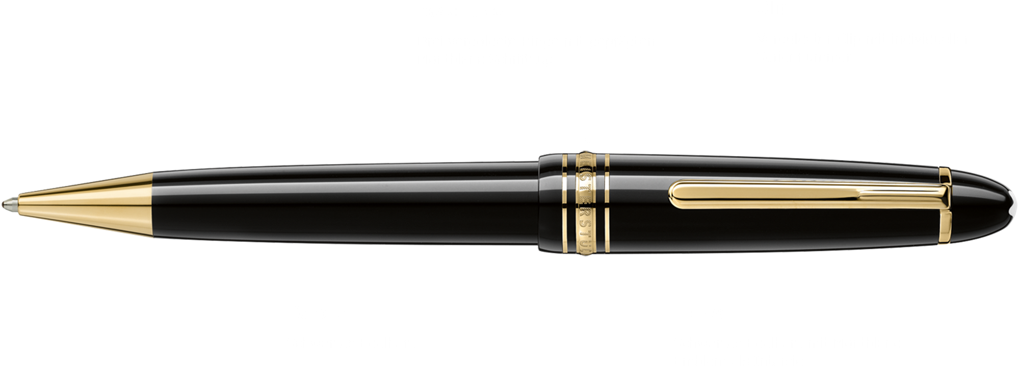 Montblanc Meisterstück Gold Clipart (2000x759), Png Download