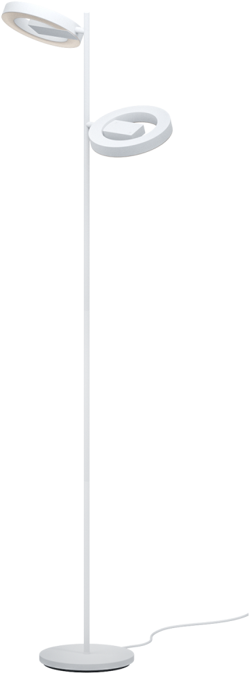 Alvendre Led Touch Operated Floor Lamp In White And Clipart (1000x1000), Png Download