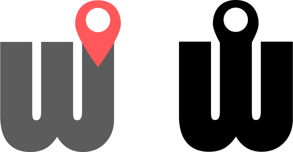 Moving The Pin To The Right Most Stem Of W, Gives It Clipart (1000x519), Png Download