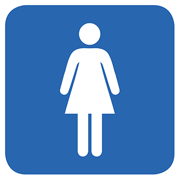 Autocollant Panneau Toilette Pour Femme Clipart (800x800), Png Download