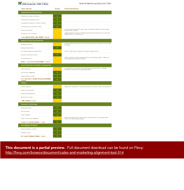 Sales And Marketing Alignment Tool Clipart (612x792), Png Download